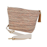 Aztec Patterned Tassel Crossbody Bag
