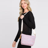 Aztec Patterned Tassel Crossbody Bag