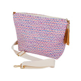 Aztec Patterned Tassel Crossbody Bag