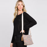 Aztec Patterned Tassel Crossbody Bag