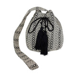 Geometric Pattern Bucket Bag