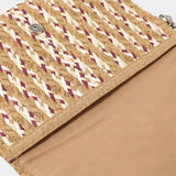 Multi Color Straw Clutch / Crossbody Bag
