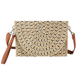 Multi Color Straw Clutch Bag / Crossbody Bag
