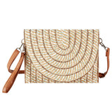 Multi Color Straw Clutch Bag / Crossbody Bag