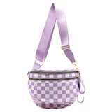 Checkered Pattern Crossbody Bag