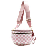 Checkered Pattern Crossbody Bag