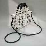 Pearl Box Top Handle Crossbody Bag