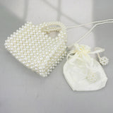 Pearl Box Top Handle Crossbody Bag