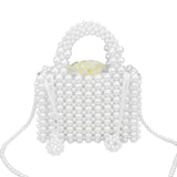 Pearl Box Top Handle Crossbody Bag