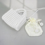 Pearl Box Top Handle Crossbody Bag