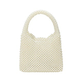 Pearl Beaded Top Handle Handbag