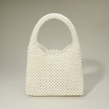 Pearl Beaded Top Handle Handbag