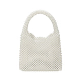 Pearl Beaded Top Handle Handbag