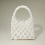 Pearl Beaded Top Handle Handbag