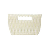 Pearl Beaded Open Top Handbag