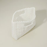 Pearl Beaded Open Top Handbag