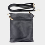 Stiletto Heel Sequin Faux Leather Crossbody Bag