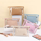 2PCS - Double Layer Makeup Pouch Bags