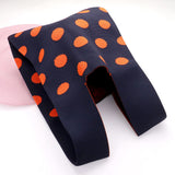 Polka Dot Patterned Knit Tote Bag