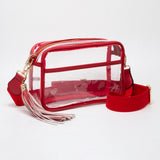 Transparent Tassel Crossbody Bag