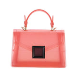 Solid Jelly Tote / Crossbody Bag