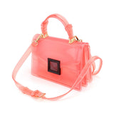 Solid Jelly Tote / Crossbody Bag