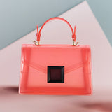 Solid Jelly Tote / Crossbody Bag