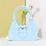 Buckle Pointed Jelly Shoulder Bag / Hand Bag