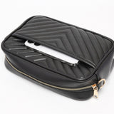 Chevron Patterned Rectangle Crossbody Bag