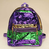 Mardi Gras Sequin Backpack Bag
