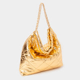 Padded Adjustable Metal Strap Shoulder Bag