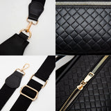Faux Braided Leather Mini Sling Bag