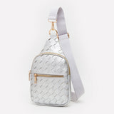 Faux Braided Leather Sling Bag