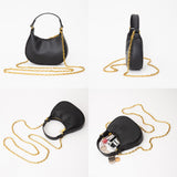 Faux Leather Mini Hobo Handbag / Crossbody Bag