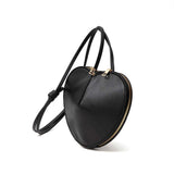 Faux Leather Heart Shaped Crossbody Bag