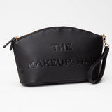 Faux Leather THE MAKE UP BAG Message Pouch Bag Beauty Organizer Bag