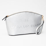 Faux Leather THE MAKE UP BAG Message Pouch Bag Beauty Organizer Bag