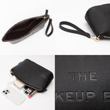 Faux Leather THE MAKE UP BAG Message Pouch Bag Beauty Organizer Bag