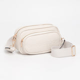 Faux Pebbled Leather Structured Crossbody Bag