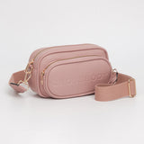 Faux Pebbled Leather Structured Crossbody Bag