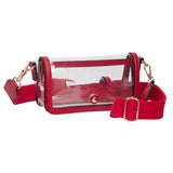 Transparent Rectangle Flap Crossbody Bag