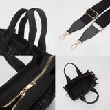 Rhinestone Studded Small Top Handle Crossbody Bag