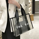 THE BAG Optic Transparent Structured Tote Crossbody Bag