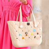 Trendy Silicone Personalized Charm Tote Bag