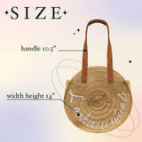 Hola, Verano Weaving Round Jute Shoulder Bag