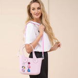 Kpop Demon Hunters Zibits Structured Rubber Tote Crossbody Bag
