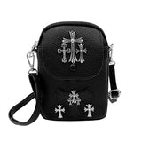 Studded Cross Accent Mini Crossbody Bag