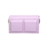 Faux Leather Box Crossbody Bag