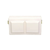 Faux Leather Box Crossbody Bag