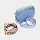 Interchangeable Strap Denim Sling Bag / Fanny Pack / Belt Bag